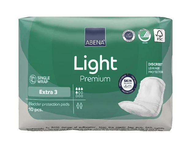 Abena-Light Extra - Absorvente Feminino - Pacote com 10 unidades - Abena