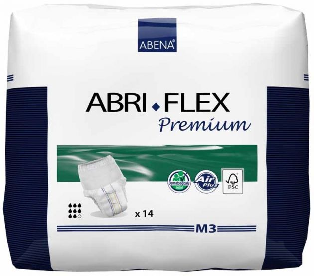Abri Flex M3 - Abena - Fralda geriátrica de vestir - Pacote com 14 unidades