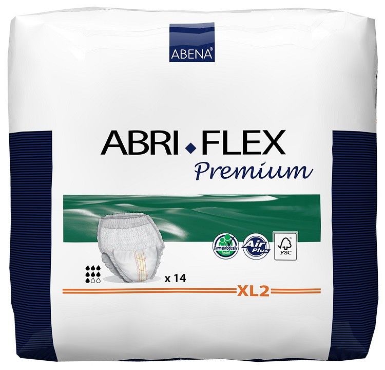 Abri Flex XL2 - Abena - Fralda geriátrica de vestir - Pacote com 14 unidades