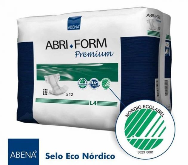 Abri-Form Premium L4 - Abena - Fralda geriátrica tradicional - Pacote com 12 unidades