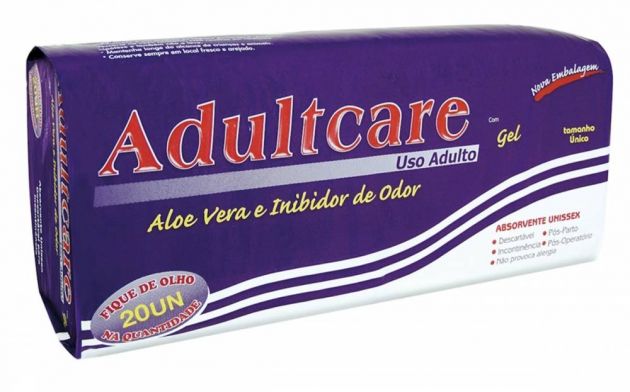 Adultcare - Absorvente - Pacote com 20 unidades