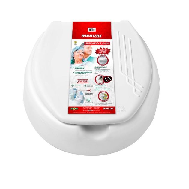 Assento Sanitário Elevado 7,5cm - Mebuki