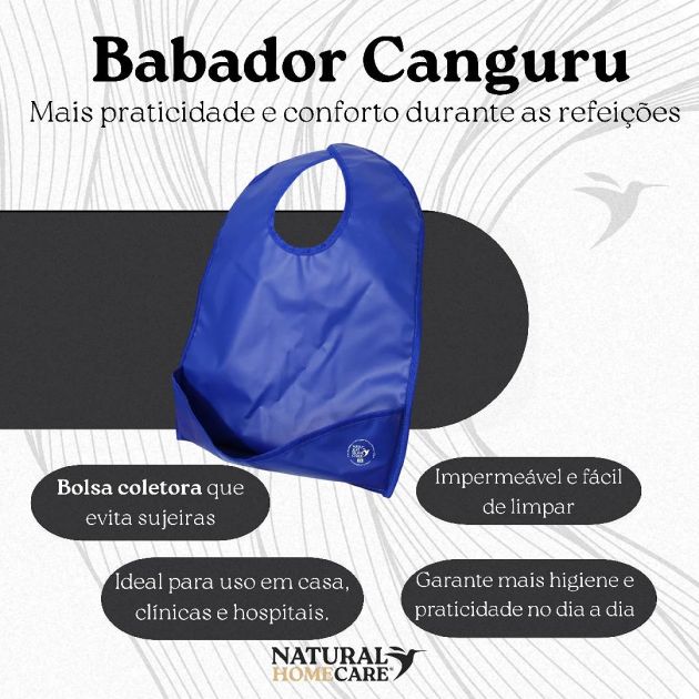 Babador Canguru  com bolso Natural Ho