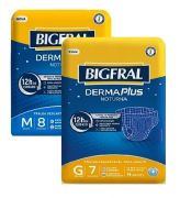Bigfral Derma Plus Noturna – Fralda Geriátrica Tradicional  -  Tamanhos M - G