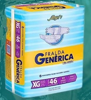 Genérica Uso Adulto XG - Fralda Geriátrica Tradicional - Pacote com 46 unidades