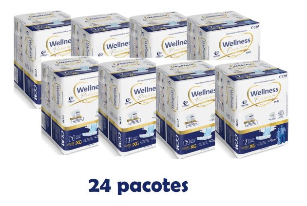 IMPERDÍVEL – Kit Wellness Premium XG - 24 pacotes - 168 fraldas