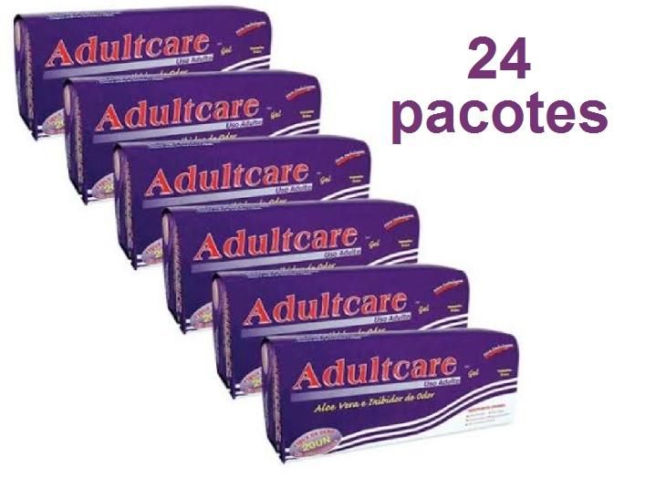 Kit Absorvente Adultcare sem fita adesiva - 24 pacotes - 480 unidades