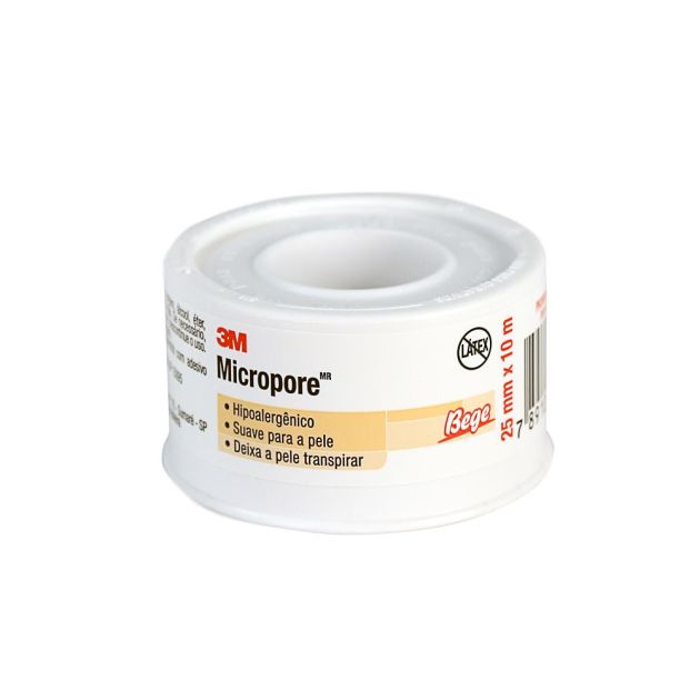 Micropore 25mm X 10m - 3M - Bege