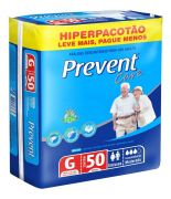Prevent Care Hiper G - Fralda Geriátrica Tradicional  - Pacote com 50 unidades