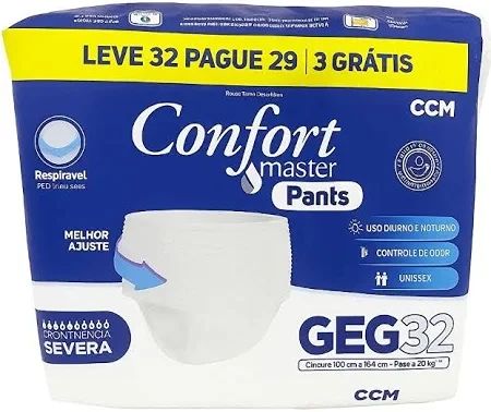 Roupa Íntima Confort Master G/EG 32 unidades