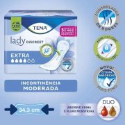 Tena Lady Discreet Extra - Absorvente Feminino - Pacote com 20 unidades - Tena