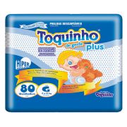 Toquinho Plus G - Fralda infantil - Pacote com 80 unidades